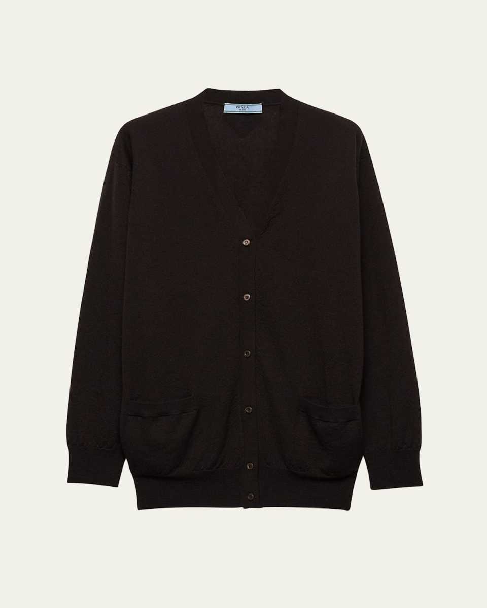Superfine Cashmere V-Neck Cardigan